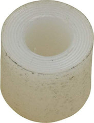 Made in USA - 1/4" Inside x 1/2" Outside Diam, Polyethylene Sleeve Bearing - 5/8" Flange Outside Diam, 3/32" Flange Thickness, 1/2" OAL - Makers Industrial Supply