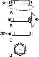 ARO/Ingersoll-Rand - Air Cylinder L Bracket - For 4" Air Cylinders, Use with ARO Economair Cylinders - Makers Industrial Supply