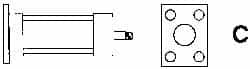 ARO/Ingersoll-Rand - Air Cylinder MF2 Cap Flange Mount Kit - For 3-1/4" Air Cylinders, Use with Provenair Series - Makers Industrial Supply