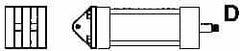 ARO/Ingersoll-Rand - Air Cylinder MP1 Fixed Clevis Mount Kit - For 3-1/4" Air Cylinders, Use with Provenair Series - Makers Industrial Supply