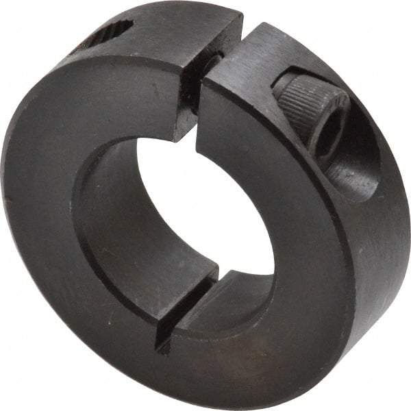 Climax Metal Products - 7/8" Bore, Steel, One Piece Clamp Collar - 1-5/8" Outside Diam, 1/2" Wide - Makers Industrial Supply