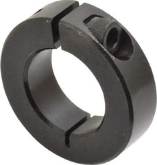 Climax Metal Products - 1" Bore, Steel, One Piece Clamp Collar - 1-3/4" Outside Diam, 1/2" Wide - Makers Industrial Supply