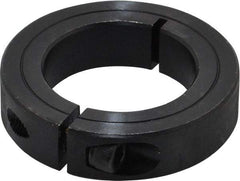 Climax Metal Products - 1-1/2" Bore, Steel, One Piece Clamp Collar - 2-3/8" Outside Diam, 9/16" Wide - Makers Industrial Supply