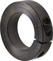 Climax Metal Products - 1-11/16" Bore, Steel, One Piece One Piece Split Shaft Collar - 2-3/4" Outside Diam, 11/16" Wide - Makers Industrial Supply