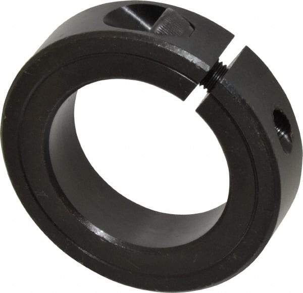 Climax Metal Products - 1-3/4" Bore, Steel, One Piece Clamp Collar - 2-3/4" Outside Diam, 11/16" Wide - Makers Industrial Supply