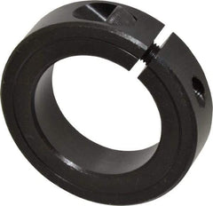 Climax Metal Products - 1-3/4" Bore, Steel, One Piece Clamp Collar - 2-3/4" Outside Diam, 11/16" Wide - Makers Industrial Supply