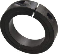 Climax Metal Products - 2" Bore, Steel, One Piece Clamp Collar - 3" Outside Diam, 11/16" Wide - Makers Industrial Supply