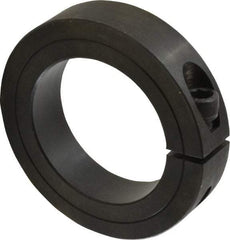 Climax Metal Products - 2-1/8" Bore, Steel, One Piece One Piece Split Shaft Collar - 3-1/4" Outside Diam, 3/4" Wide - Makers Industrial Supply