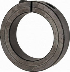 Climax Metal Products - 2-3/16" Bore, Steel, One Piece Clamp Collar - 3-1/4" Outside Diam, 3/4" Wide - Makers Industrial Supply