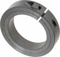 Climax Metal Products - 2-1/4" Bore, Steel, One Piece Clamp Collar - 3-1/4" Outside Diam, 3/4" Wide - Makers Industrial Supply