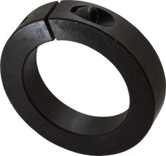 Climax Metal Products - 2-3/8" Bore, Steel, One Piece One Piece Split Shaft Collar - 3-1/2" Outside Diam, 3/4" Wide - Makers Industrial Supply