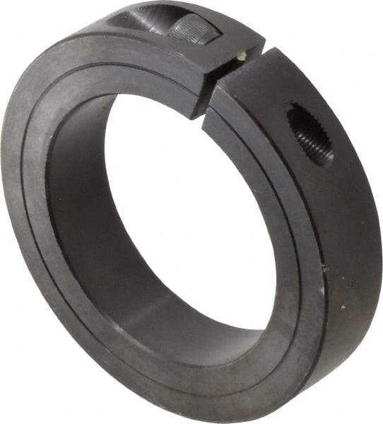 Climax Metal Products - 2-3/4" Bore, Steel, One Piece Clamp Collar - 4" Outside Diam, 7/8" Wide - Makers Industrial Supply