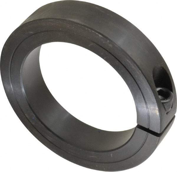 Climax Metal Products - 3" Bore, Steel, One Piece Clamp Collar - 4-1/4" Outside Diam, 7/8" Wide - Makers Industrial Supply