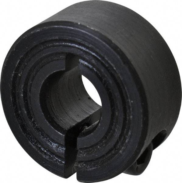 Climax Metal Products - 7mm Bore, Steel, One Piece Clamp Collar - 3/4" Outside Diam - Makers Industrial Supply