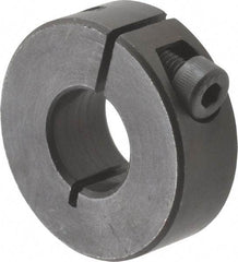 Climax Metal Products - 13mm Bore, Steel, One Piece Clamp Collar - 1-1/4" Outside Diam - Makers Industrial Supply