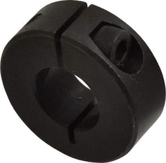 Climax Metal Products - 16mm Bore, Steel, One Piece Clamp Collar - 1-3/8" Outside Diam - Makers Industrial Supply