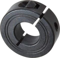 Climax Metal Products - 17mm Bore, Steel, One Piece Clamp Collar - 1-1/2" Outside Diam - Makers Industrial Supply