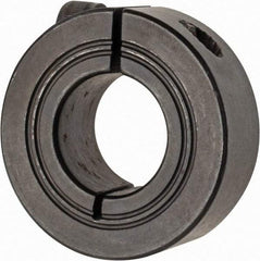 Climax Metal Products - 19mm Bore, Steel, One Piece Clamp Collar - 1-5/8" Outside Diam - Makers Industrial Supply