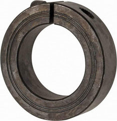 Climax Metal Products - 36mm Bore, Steel, One Piece Clamp Collar - 2-1/4" Outside Diam - Makers Industrial Supply