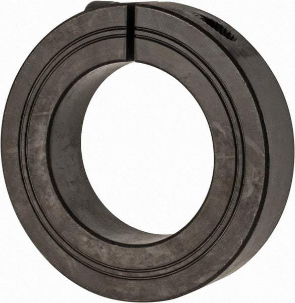 Climax Metal Products - 48mm Bore, Steel, One Piece Clamp Collar - 3-1/8" Outside Diam - Makers Industrial Supply