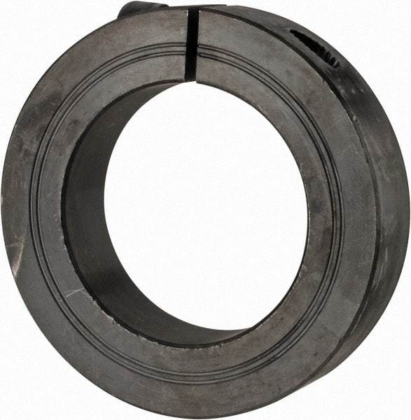 Climax Metal Products - 50mm Bore, Steel, One Piece Clamp Collar - 3-1/8" Outside Diam - Makers Industrial Supply