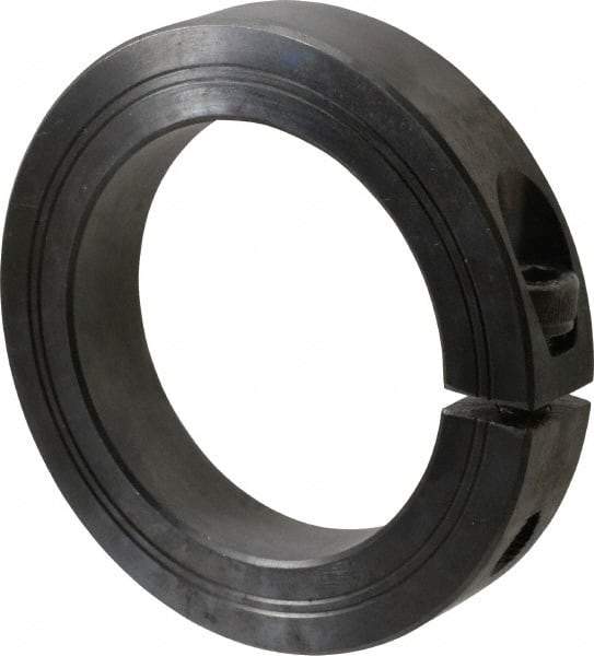 Climax Metal Products - 70mm Bore, Steel, One Piece Clamp Collar - 4" Outside Diam - Makers Industrial Supply