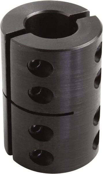 Climax Metal Products - 2" Inside x 3-1/4" Outside Diam, Two Piece Rigid Coupling without Keyway - 4-7/8" Long - Makers Industrial Supply