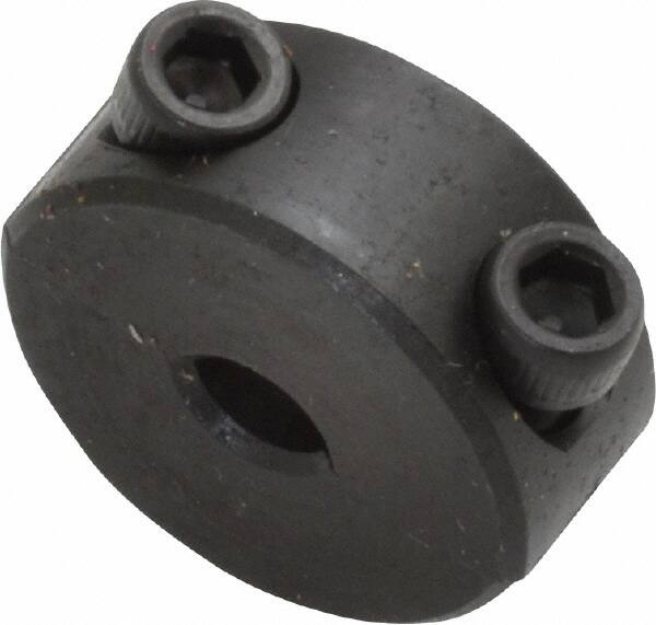 Climax Metal Products - 3/16" Bore, Steel, Two Piece Shaft Collar - 11/16" Outside Diam, 5/16" Wide - Makers Industrial Supply