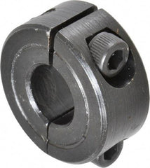 Climax Metal Products - 3/8" Bore, Steel, Two Piece Shaft Collar - 7/8" Outside Diam, 3/8" Wide - Makers Industrial Supply