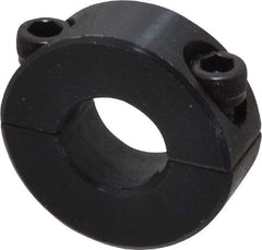 Climax Metal Products - 1/2" Bore, Steel, Two Piece Shaft Collar - 1-1/8" Outside Diam, 13/32" Wide - Makers Industrial Supply