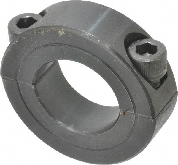 Climax Metal Products - 7/8" Bore, Steel, Two Piece Shaft Collar - 1-5/8" Outside Diam, 1/2" Wide - Makers Industrial Supply