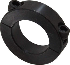 Climax Metal Products - 1-1/8" Bore, Steel, Two Piece Shaft Collar - 1-7/8" Outside Diam, 1/2" Wide - Makers Industrial Supply