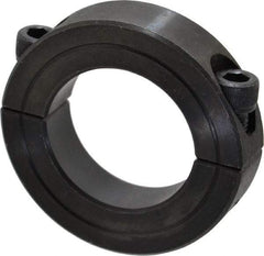 Climax Metal Products - 1-1/4" Bore, Steel, Two Piece Shaft Collar - 2-1/16" Outside Diam, 1/2" Wide - Makers Industrial Supply