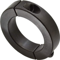 Climax Metal Products - 2" Bore, Steel, Two Piece Shaft Collar - 3" Outside Diam, 11/16" Wide - Makers Industrial Supply