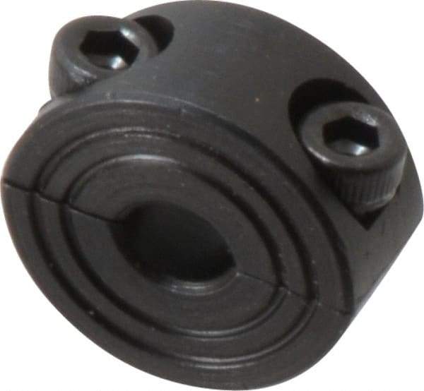 Climax Metal Products - 6mm Bore, Steel, Two Piece Shaft Collar - 3/4" Outside Diam - Makers Industrial Supply