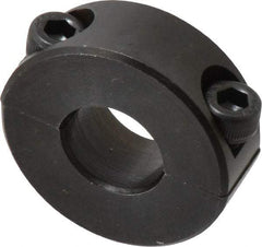 Climax Metal Products - 15mm Bore, Steel, Two Piece Shaft Collar - 1-3/8" Outside Diam - Makers Industrial Supply