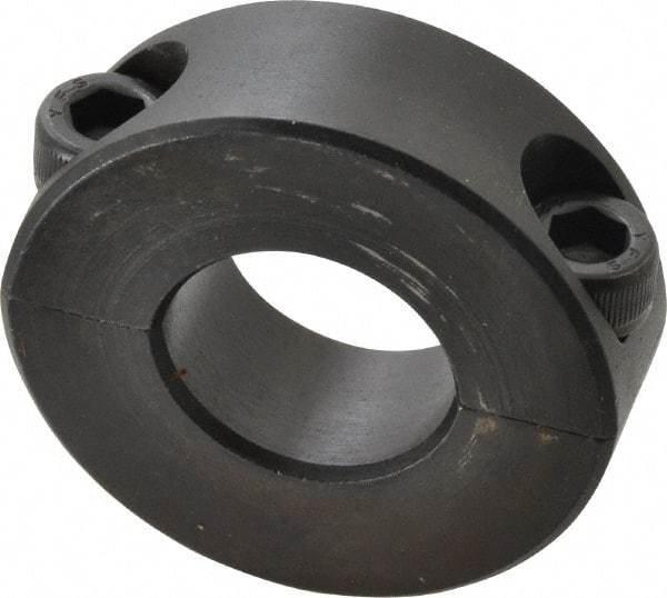 Climax Metal Products - 21mm Bore, Steel, Two Piece Shaft Collar - 1-3/4" Outside Diam - Makers Industrial Supply