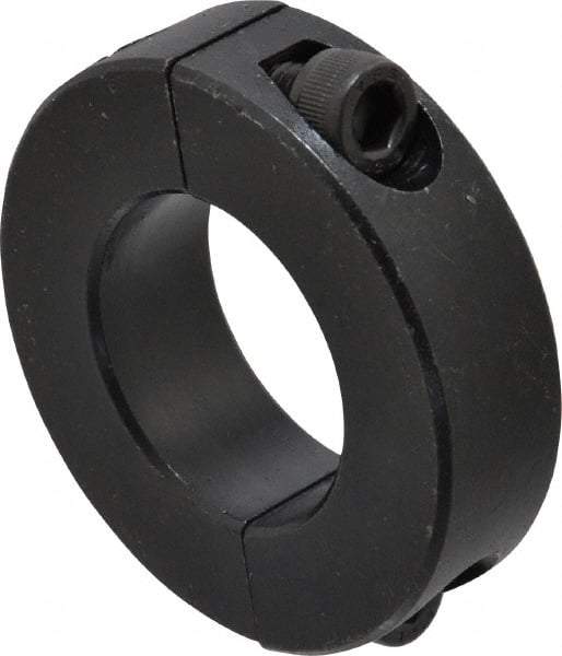 Climax Metal Products - 30mm Bore, Steel, Two Piece Shaft Collar - 2-1/8" Outside Diam - Makers Industrial Supply