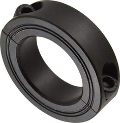 Climax Metal Products - 35mm Bore, Steel, Two Piece Shaft Collar - 2-1/4" Outside Diam - Makers Industrial Supply