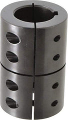 Climax Metal Products - 1-3/8" Inside x 2-3/8" Outside Diam, Rigid Coupling with Keyway - 3-5/8" Long x 5/16" Keyway Width - Makers Industrial Supply