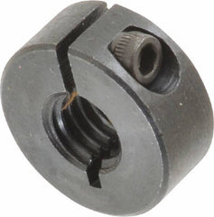 Climax Metal Products - 3/8-16 Thread, Steel, One Piece Threaded Shaft Collar - 7/8" Outside Diam, 3/8" Wide - Makers Industrial Supply