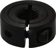 Climax Metal Products - 3/8-24 Thread, Steel, One Piece Threaded Shaft Collar - 7/8" Outside Diam, 3/8" Wide - Makers Industrial Supply