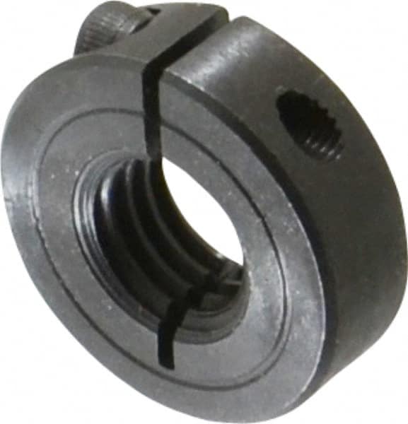 Climax Metal Products - 5/8-11 Thread, Steel, One Piece Threaded Shaft Collar - 1-5/16" Outside Diam, 7/16" Wide - Makers Industrial Supply