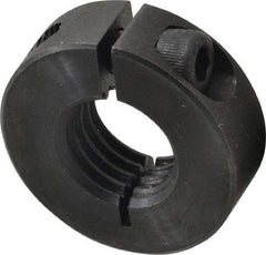 Climax Metal Products - 3/4-10 Thread, Steel, One Piece Threaded Shaft Collar - 1-1/2" Outside Diam, 1/2" Wide - Makers Industrial Supply