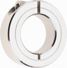 Climax Metal Products - 1" Bore, Stainless Steel, One Piece Clamp Collar - 1-3/4" Outside Diam, 1/2" Wide - Makers Industrial Supply