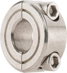 Climax Metal Products - 5/16" Bore, Stainless Steel, Two Piece Shaft Collar - 11/16" Outside Diam, 5/16" Wide - Makers Industrial Supply