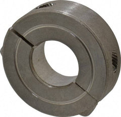 Climax Metal Products - 9/16" Bore, Stainless Steel, Two Piece Shaft Collar - 1-5/16" Outside Diam, 7/16" Wide - Makers Industrial Supply