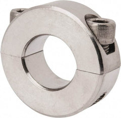 Climax Metal Products - 3/4" Bore, Stainless Steel, Two Piece Shaft Collar - 1-1/2" Outside Diam, 1/2" Wide - Makers Industrial Supply