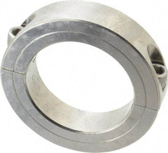 Climax Metal Products - 2-1/2" Bore, Stainless Steel, Two Piece Shaft Collar - 3-3/4" Outside Diam, 7/8" Wide - Makers Industrial Supply