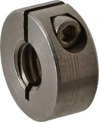 Climax Metal Products - 3/8-16 Thread, Stainless Steel, One Piece Threaded Shaft Collar - 7/8" Outside Diam, 3/8" Wide - Makers Industrial Supply